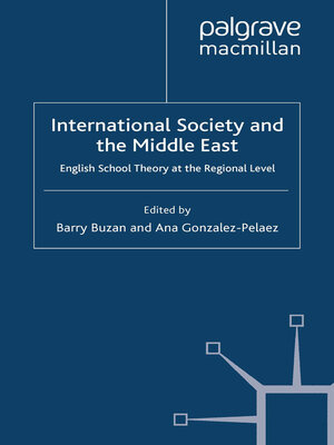 cover image of International Society and the Middle East
